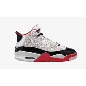 NIKE Air Jordan Dub Zero GS 'Varsity Red' Sneakers Size 6Y